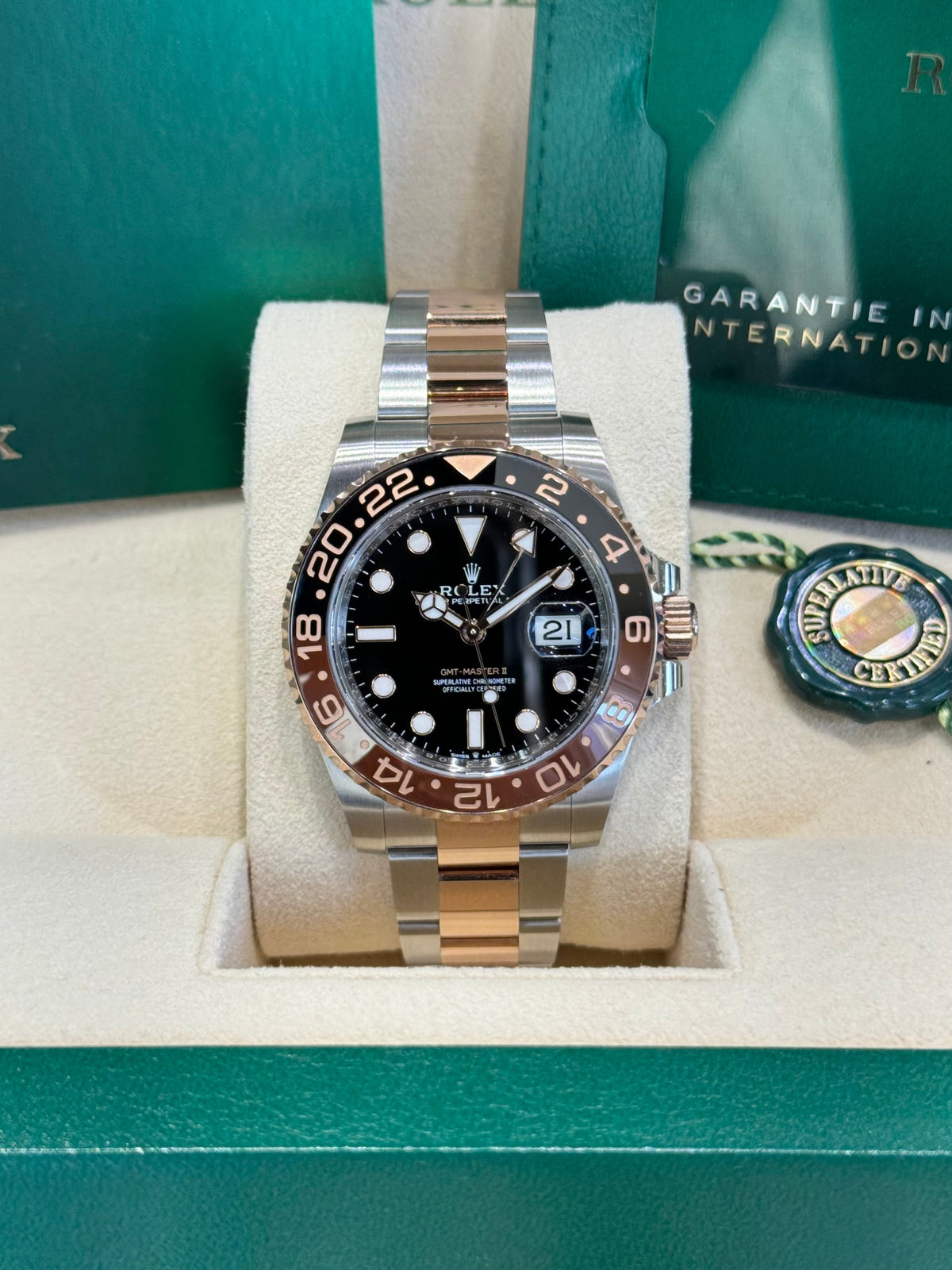 Rolex GMT-Master II 40 126711CHNR Black Dial Watch