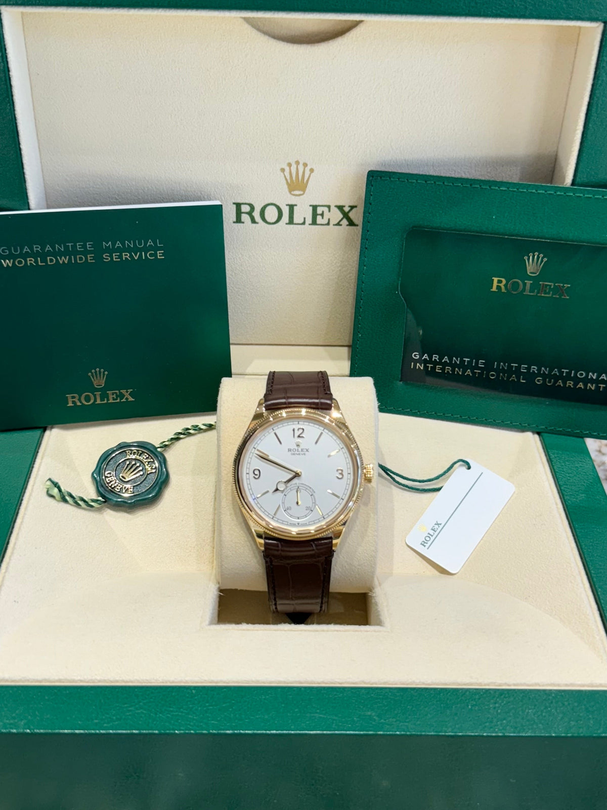 Rolex 1908 39 52508 White Dial Watch