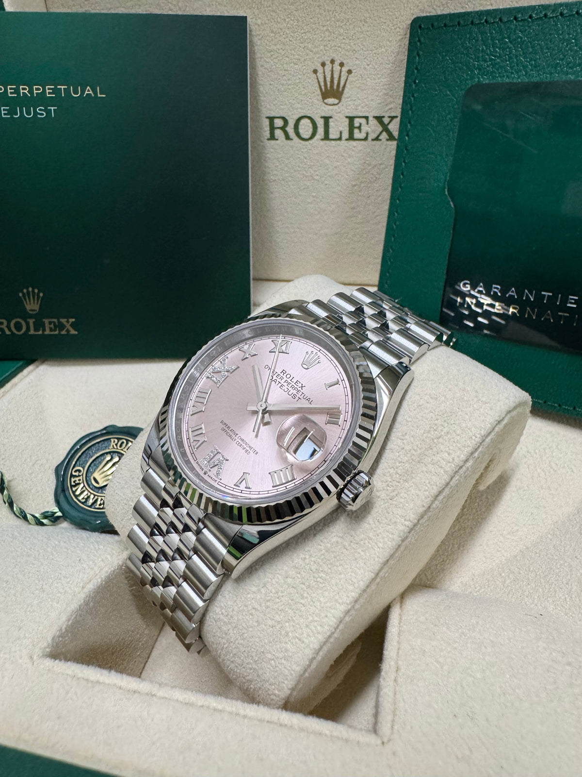 Rolex Datejust 36 126234 Pink Dial Watch