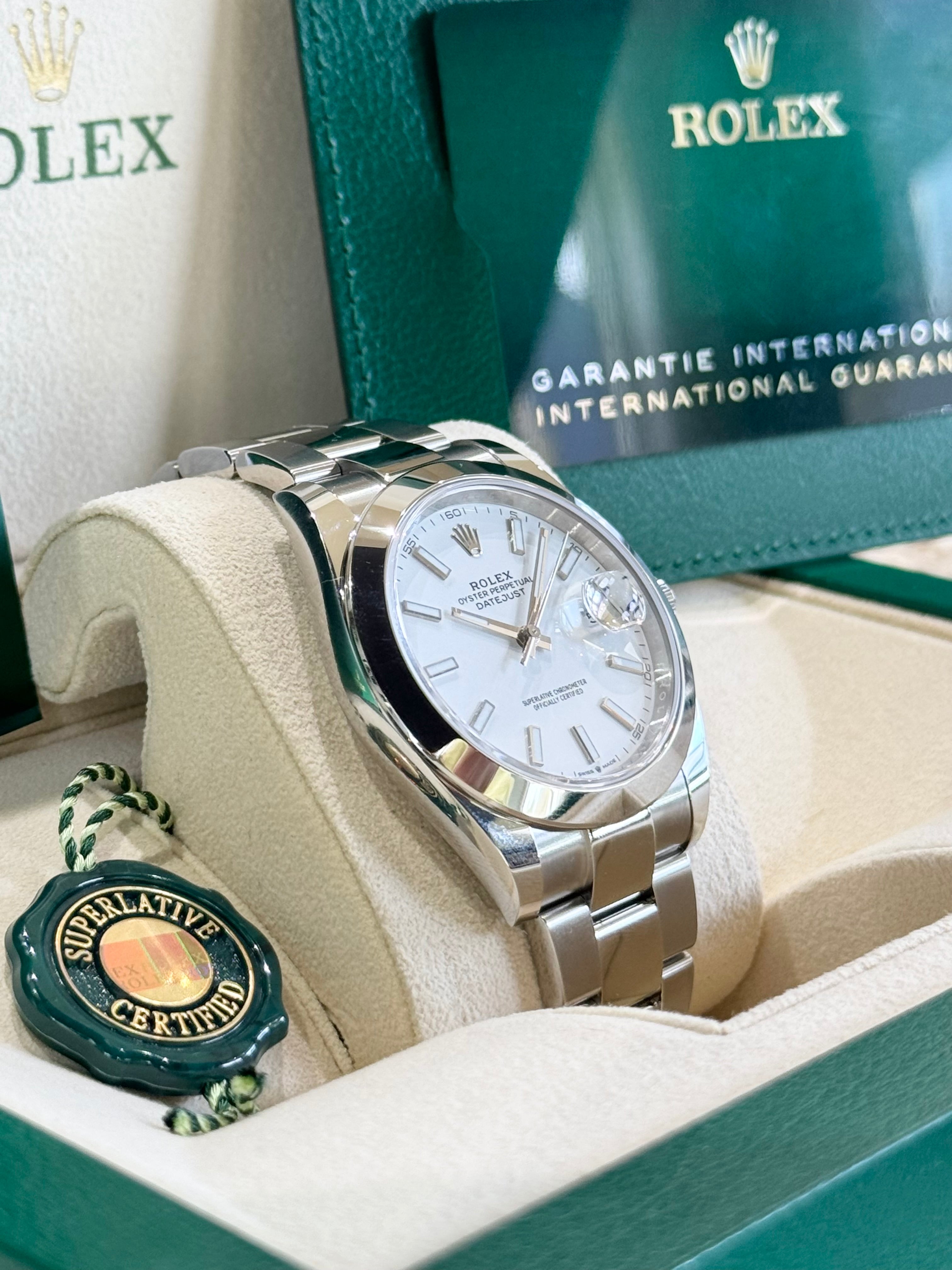 Rolex Datejust 41 126300 White Dial Watch