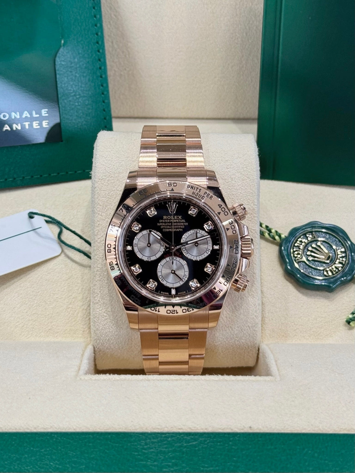 Rolex Daytona 40 126505 Black Diamond Dial Watch