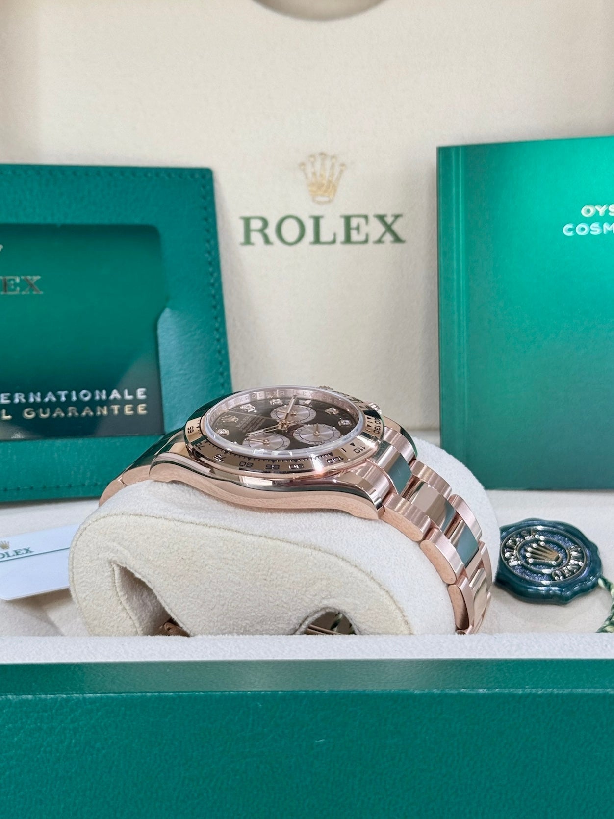 Rolex Daytona 40 126505 Black Diamond Dial Watch