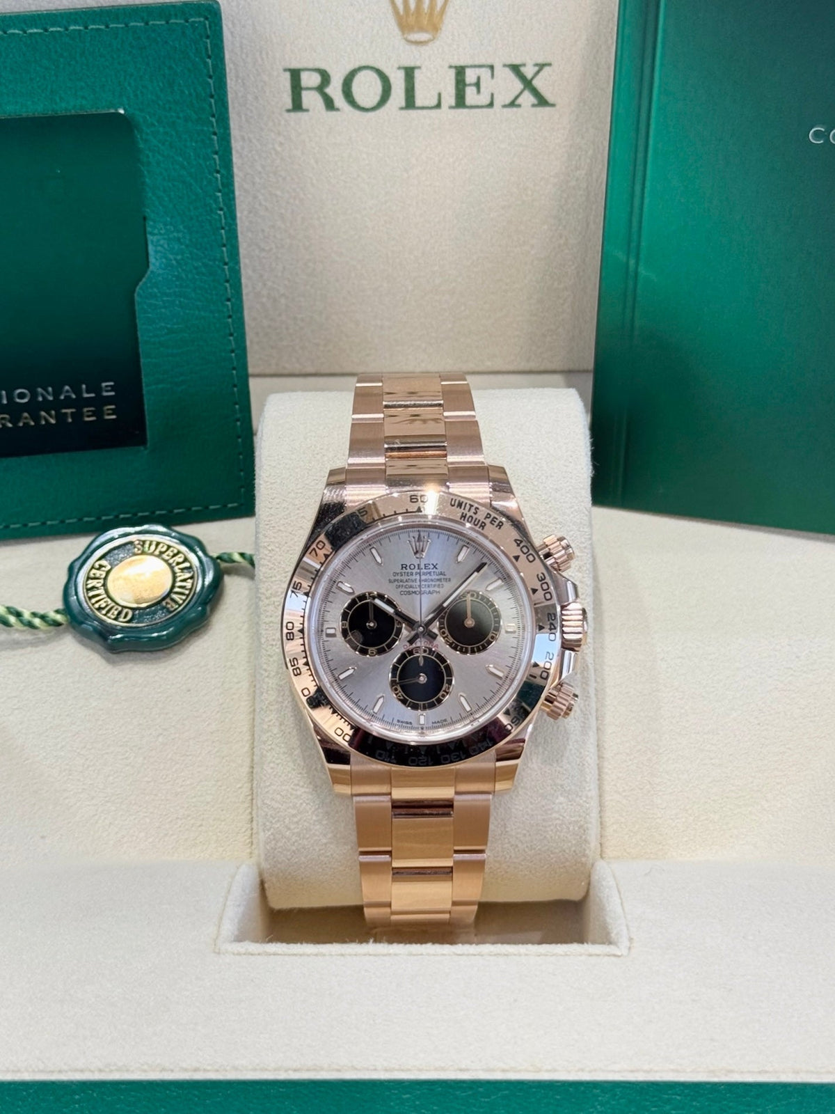 Rolex Daytona 40 126505 Sundust Black Dial Watch