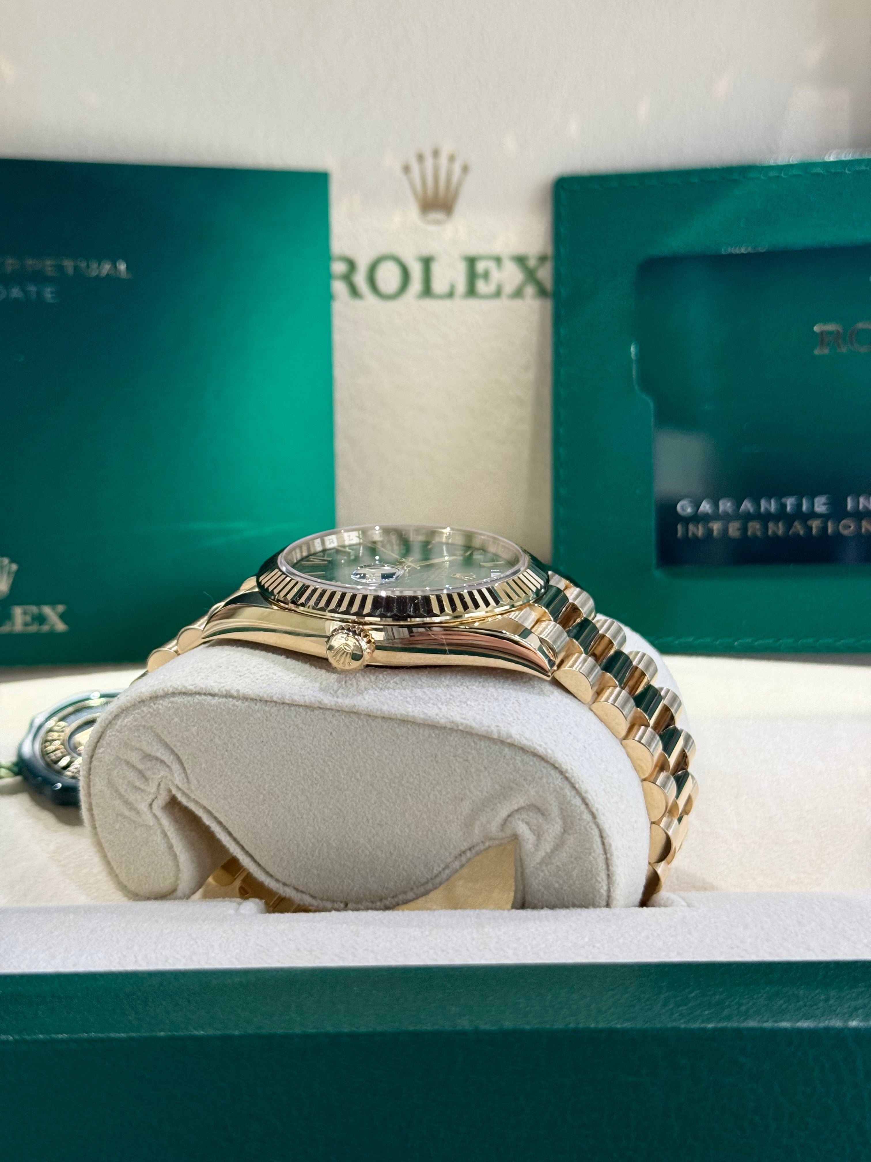 Rolex Day-Date 40 228238 Green Dial Watch