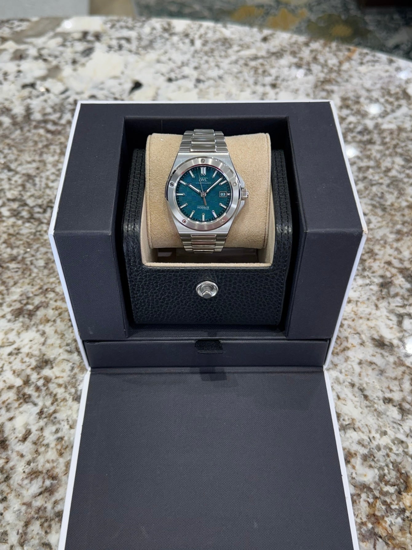 IWC Ingenieur 40 IW328903 Aqua Dial Watch