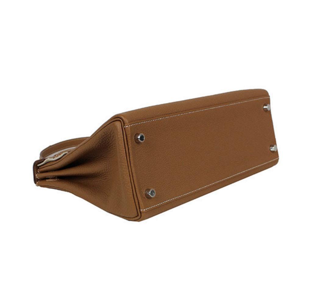 Hermes Kelly 32 Gold Togo Leather Palladium Hardware