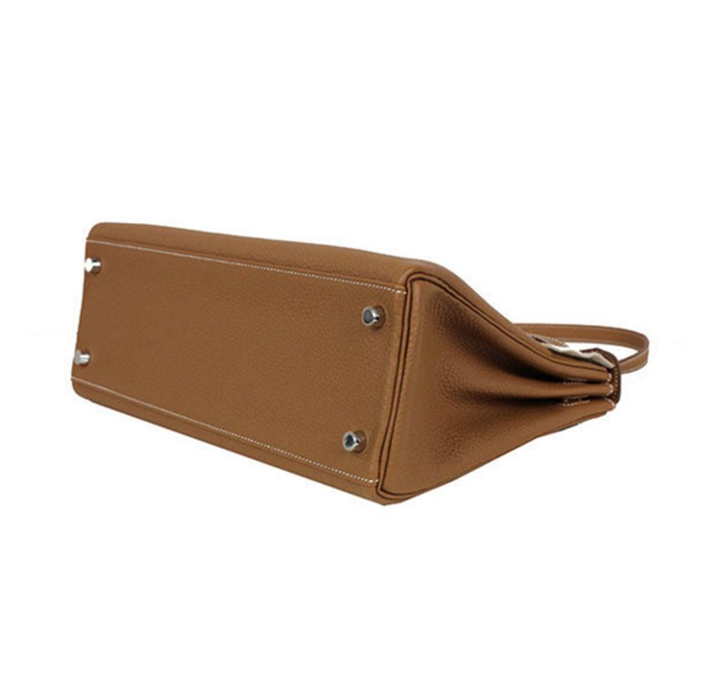Hermes Kelly 32 Gold Togo Leather Palladium Hardware