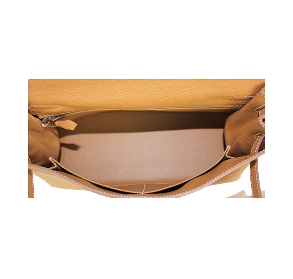 Hermes Kelly 32 Gold Togo Leather Palladium Hardware