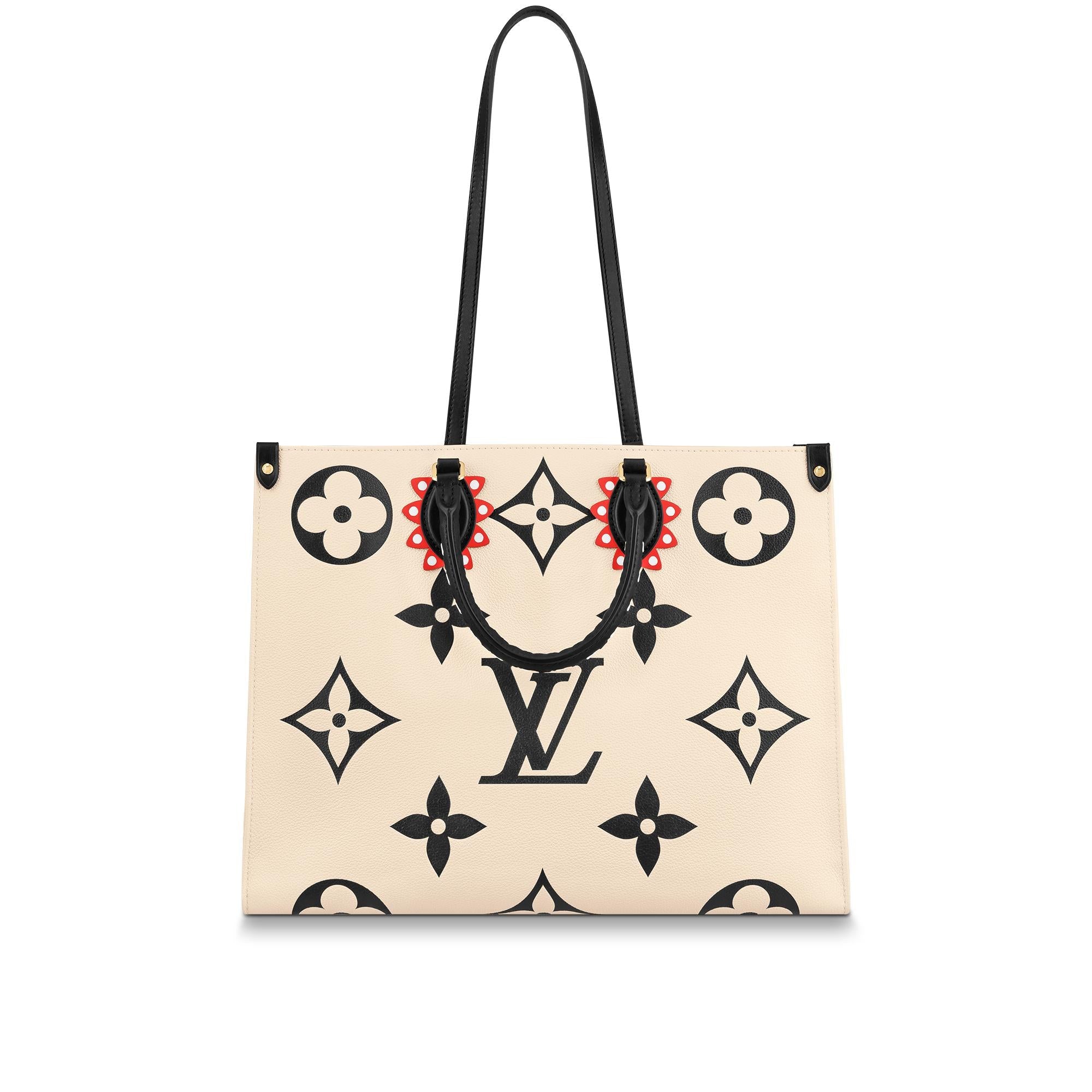Louis Vuitton LV Crafty Onthego GM Monogram Giant Canvas M45372 Cream Black