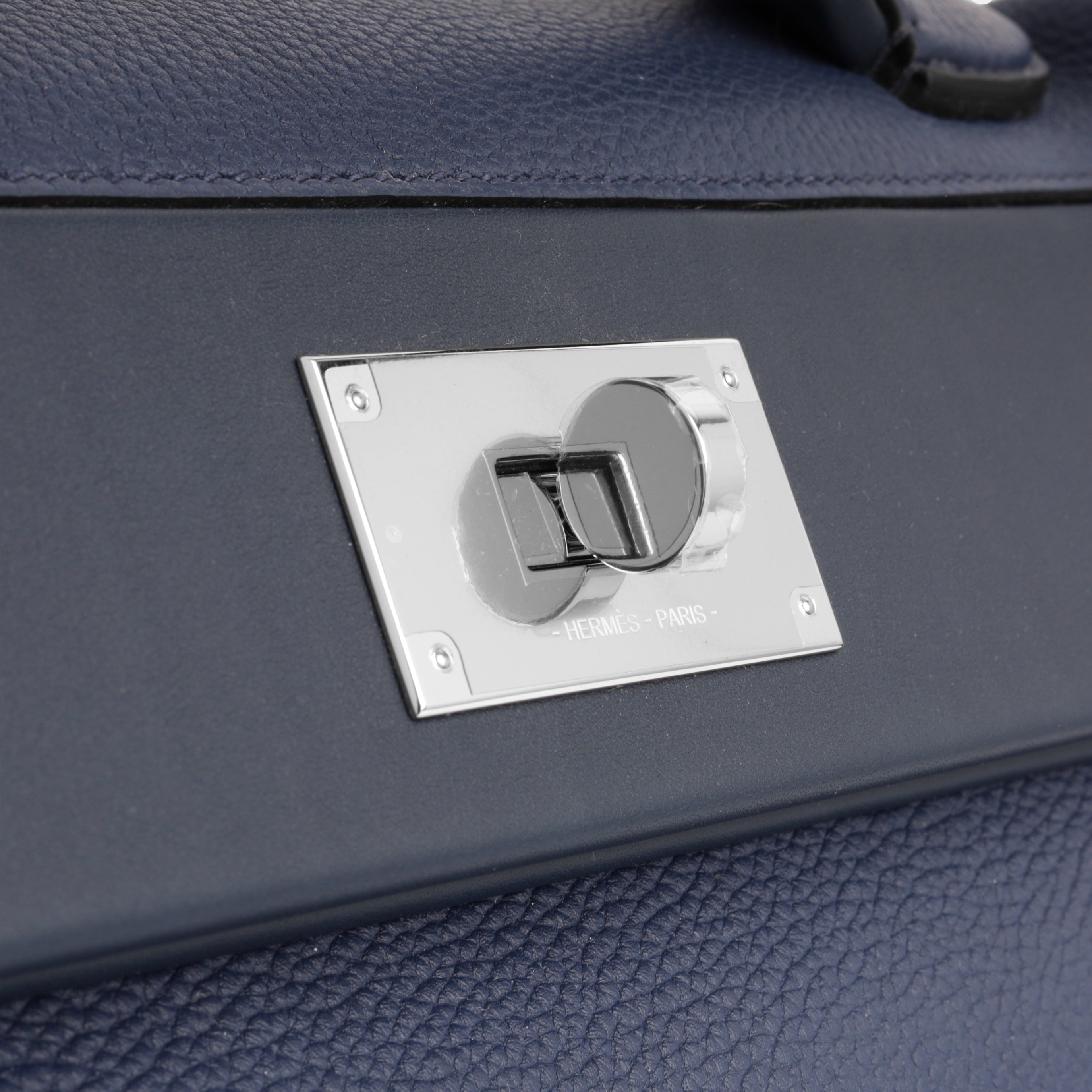 Hermès 24/24 29 Bag in Bleu Marine Togo Leather with Palladium Hardware