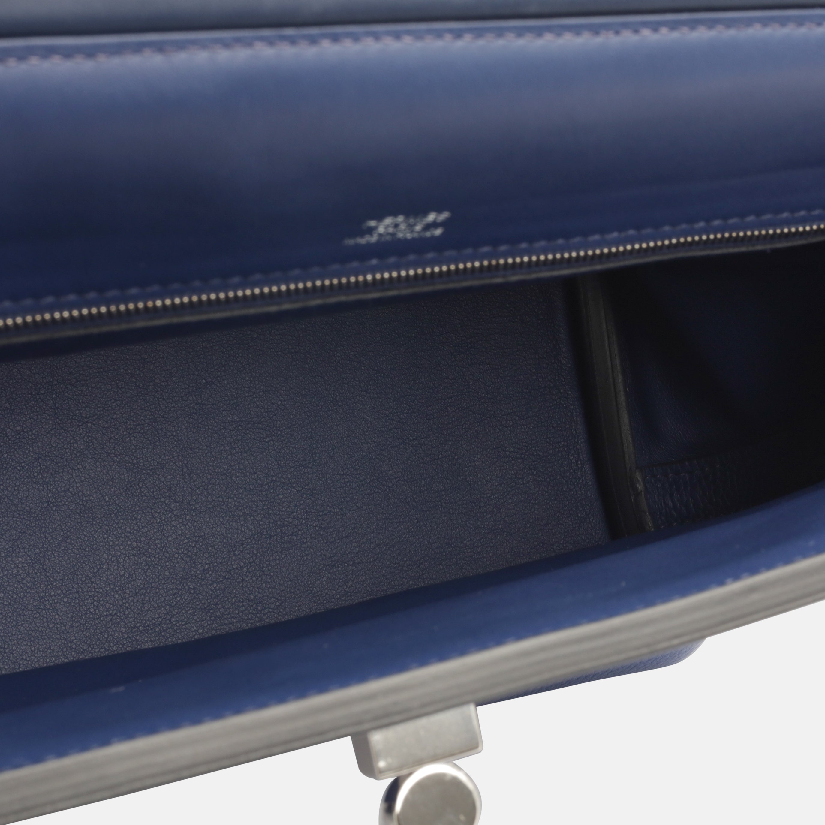 Hermès 24/24 29 Bag in Bleu Marine Togo Leather with Palladium Hardware