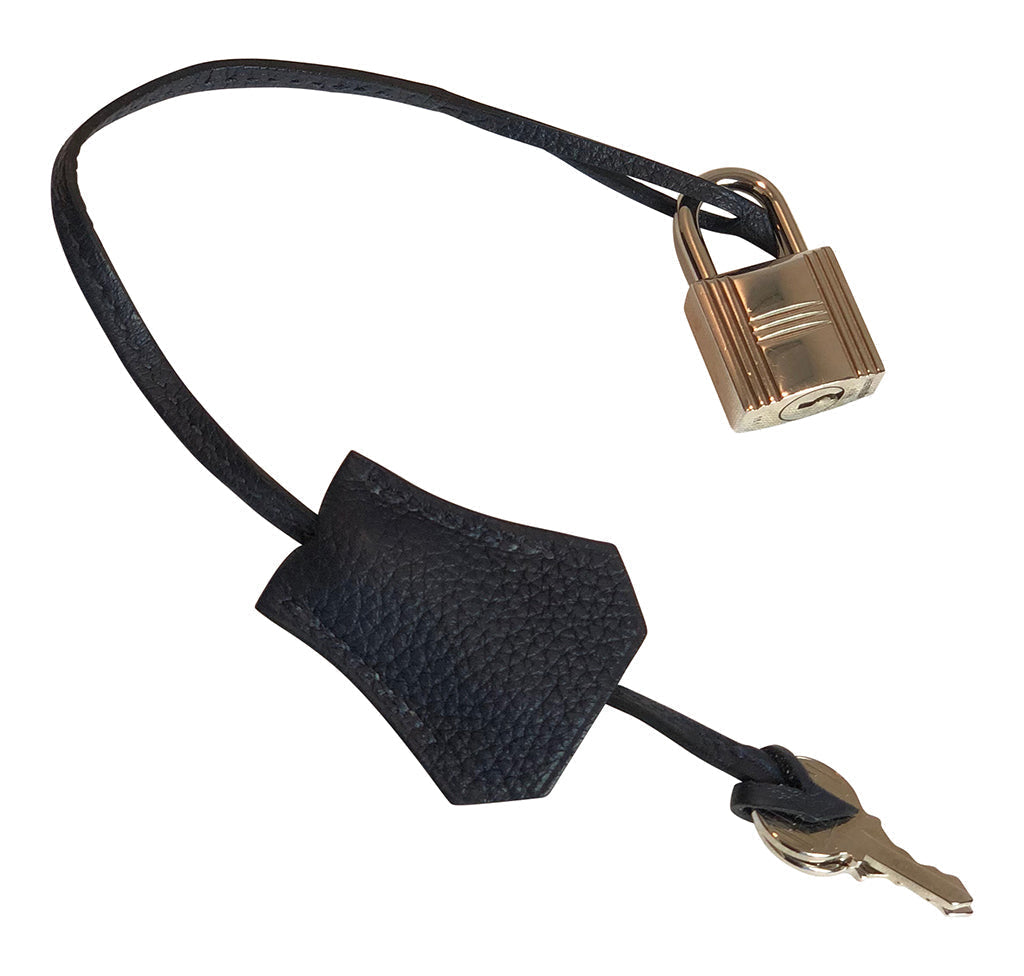 Hermes Kelly Retourne 35 Bleu Nuit Togo Leather Palladium Hardware