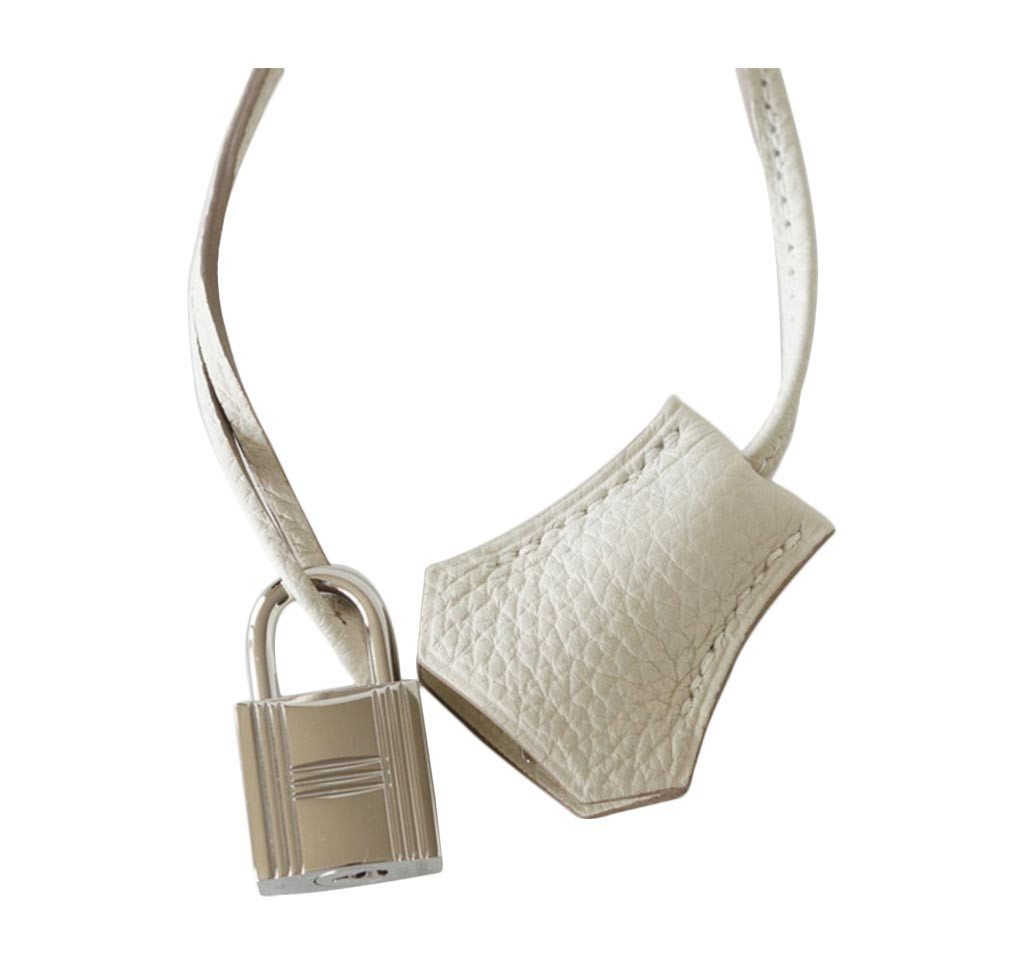 Hermes Birkin 30 Craie Togo Leather Palladium Hardware