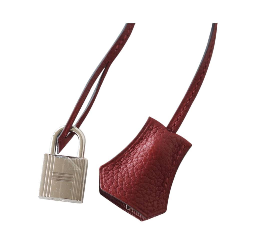 Hermes Birkin 30 Rouge H Togo Leather Palladium Hardware