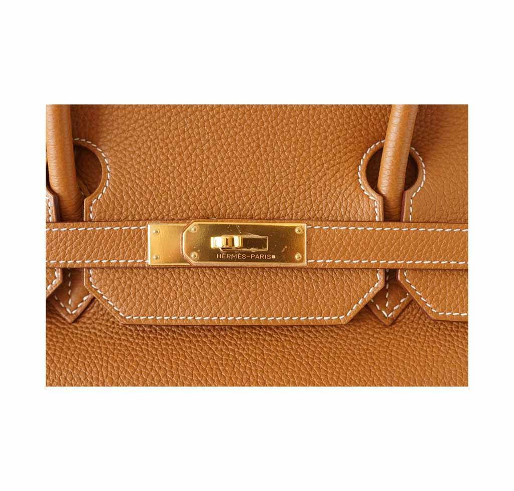 Hermes Birkin 40 Classic Gold Togo Leather Gold Hardware