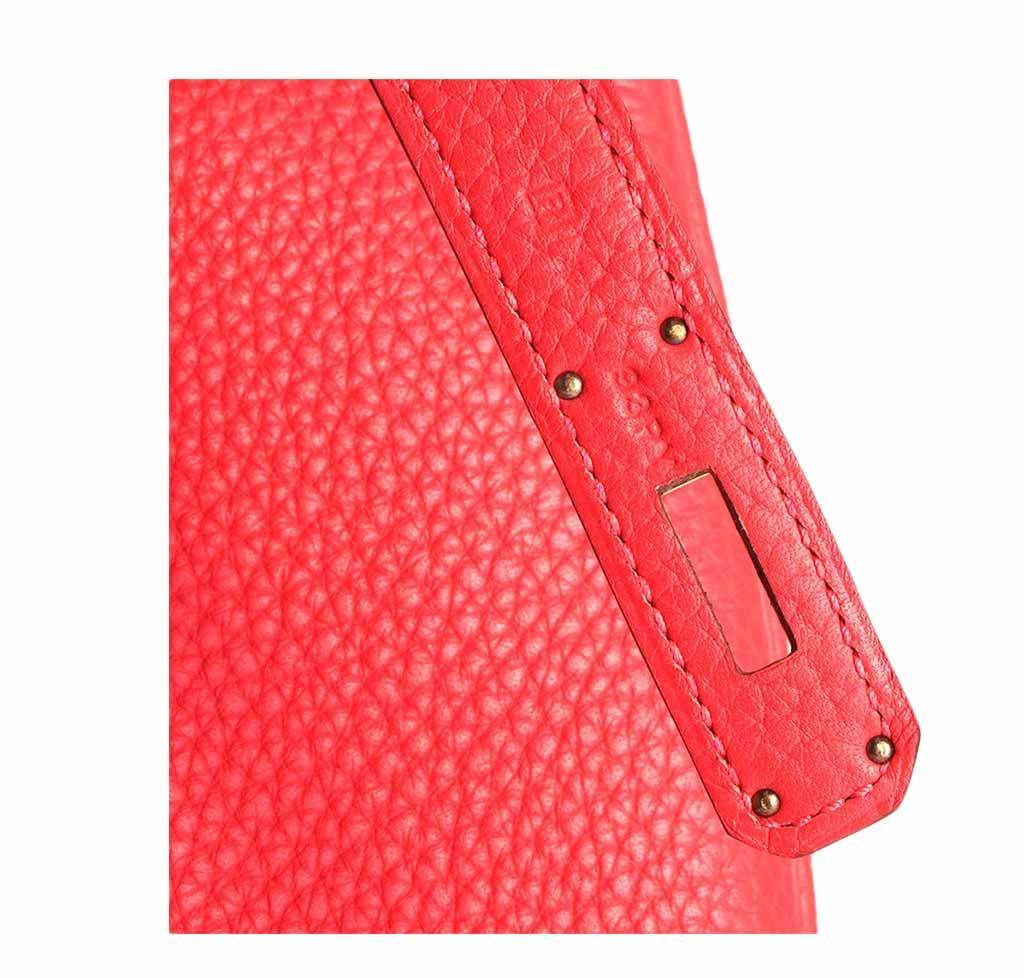 Hermes Birkin 35 Fuchsia Togo Leather Gold Hardware