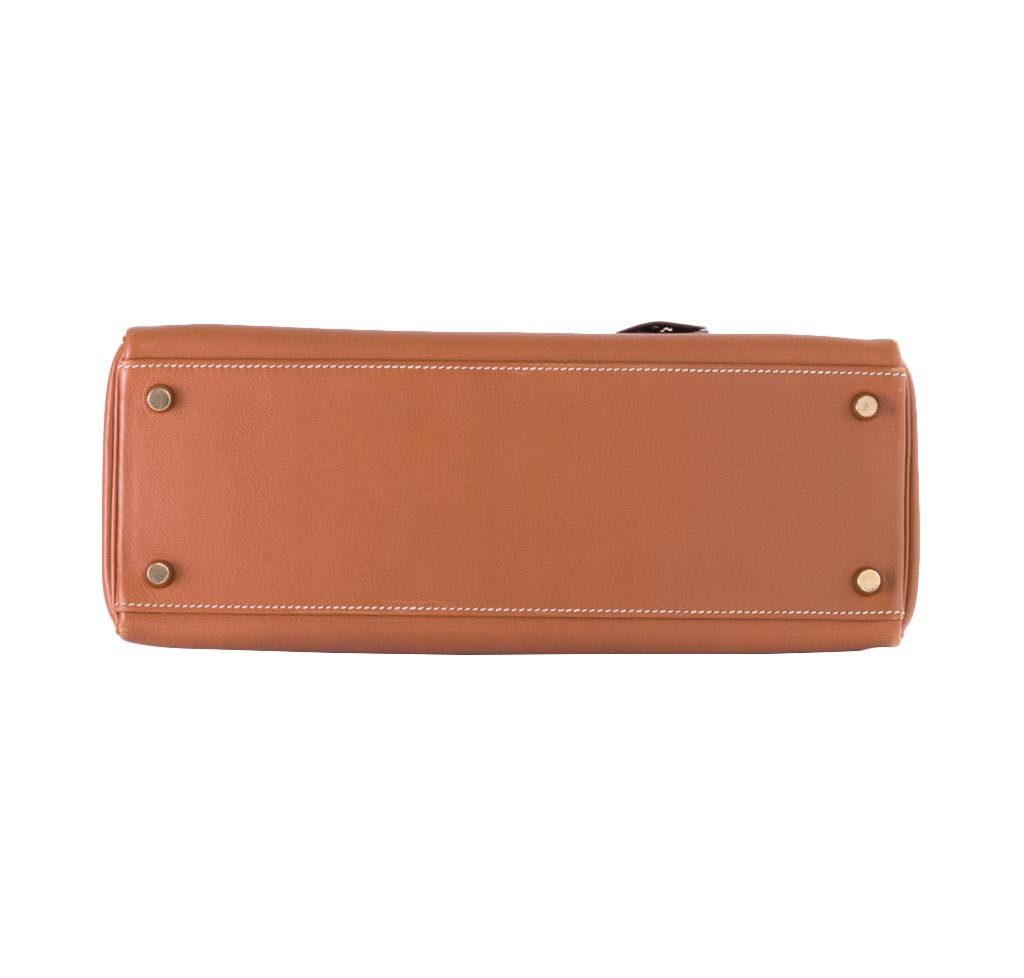 Hermes Kelly 32 Gold Gulliver Leather Gold Hardware
