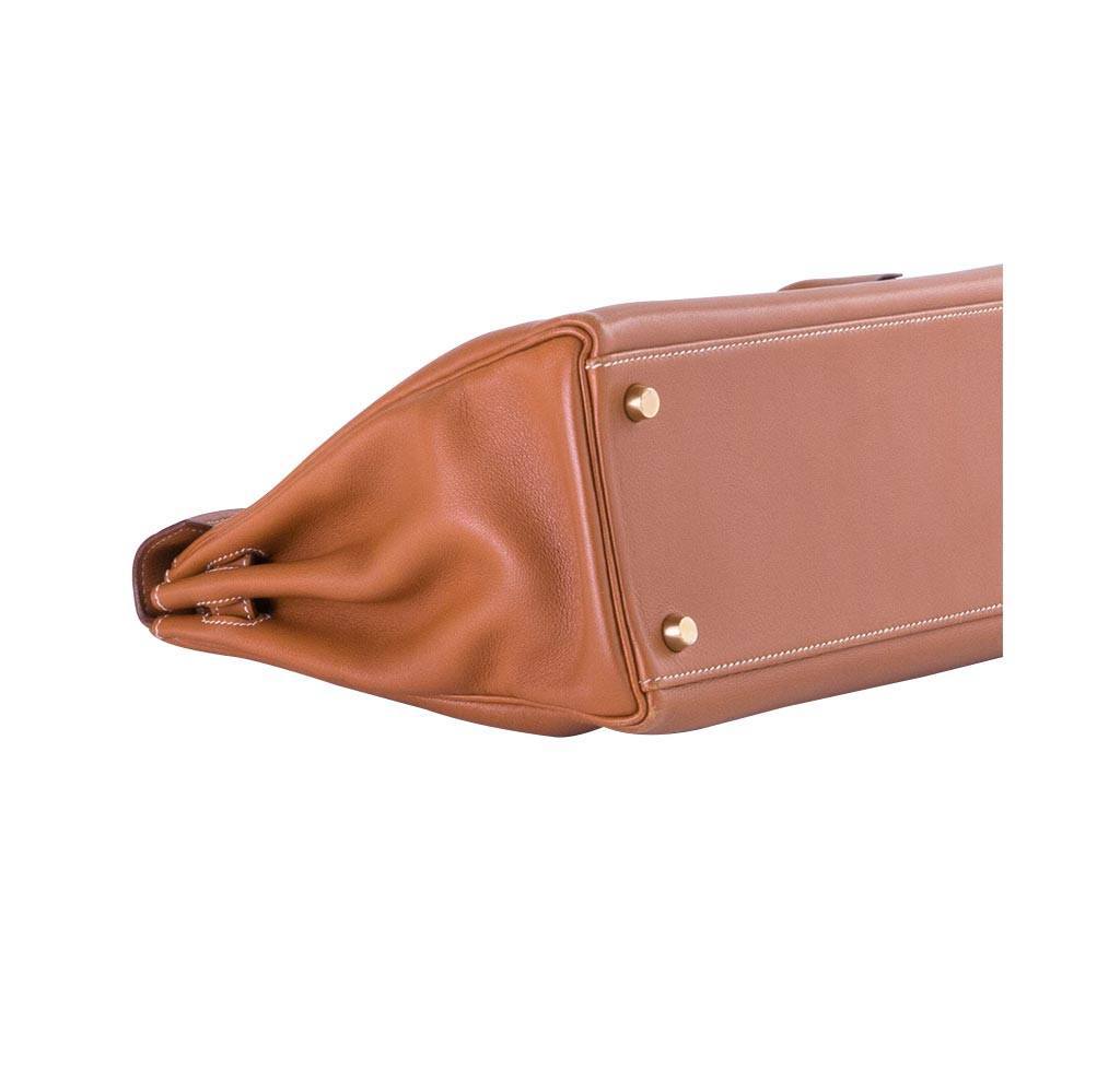 Hermes Kelly 32 Gold Gulliver Leather Gold Hardware