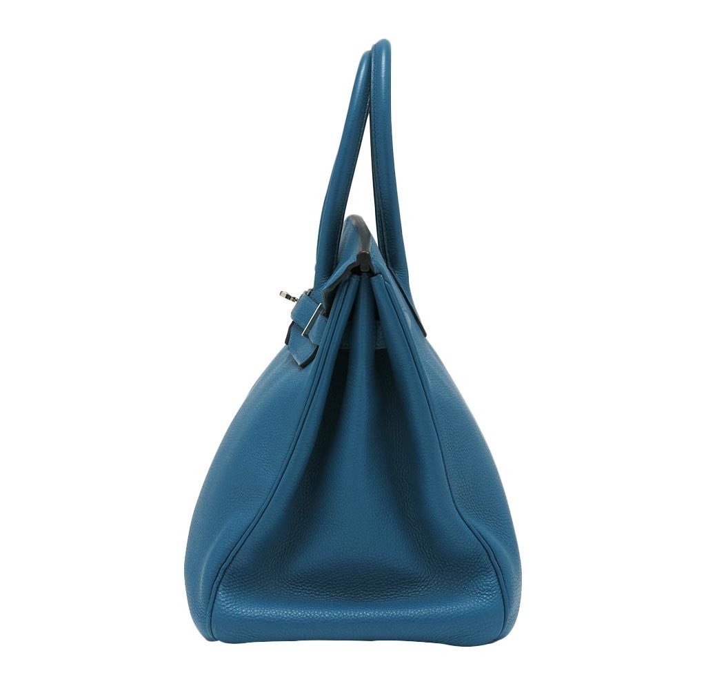 Hermes Birkin 35 Cobalt Togo Leather Palladium Hardware