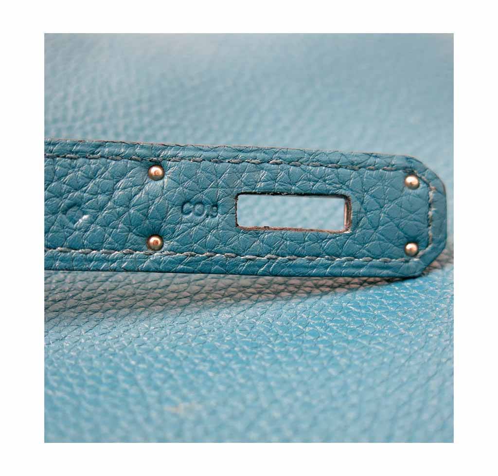 Hermes Birkin 35 Cobalt Togo Leather Palladium Hardware