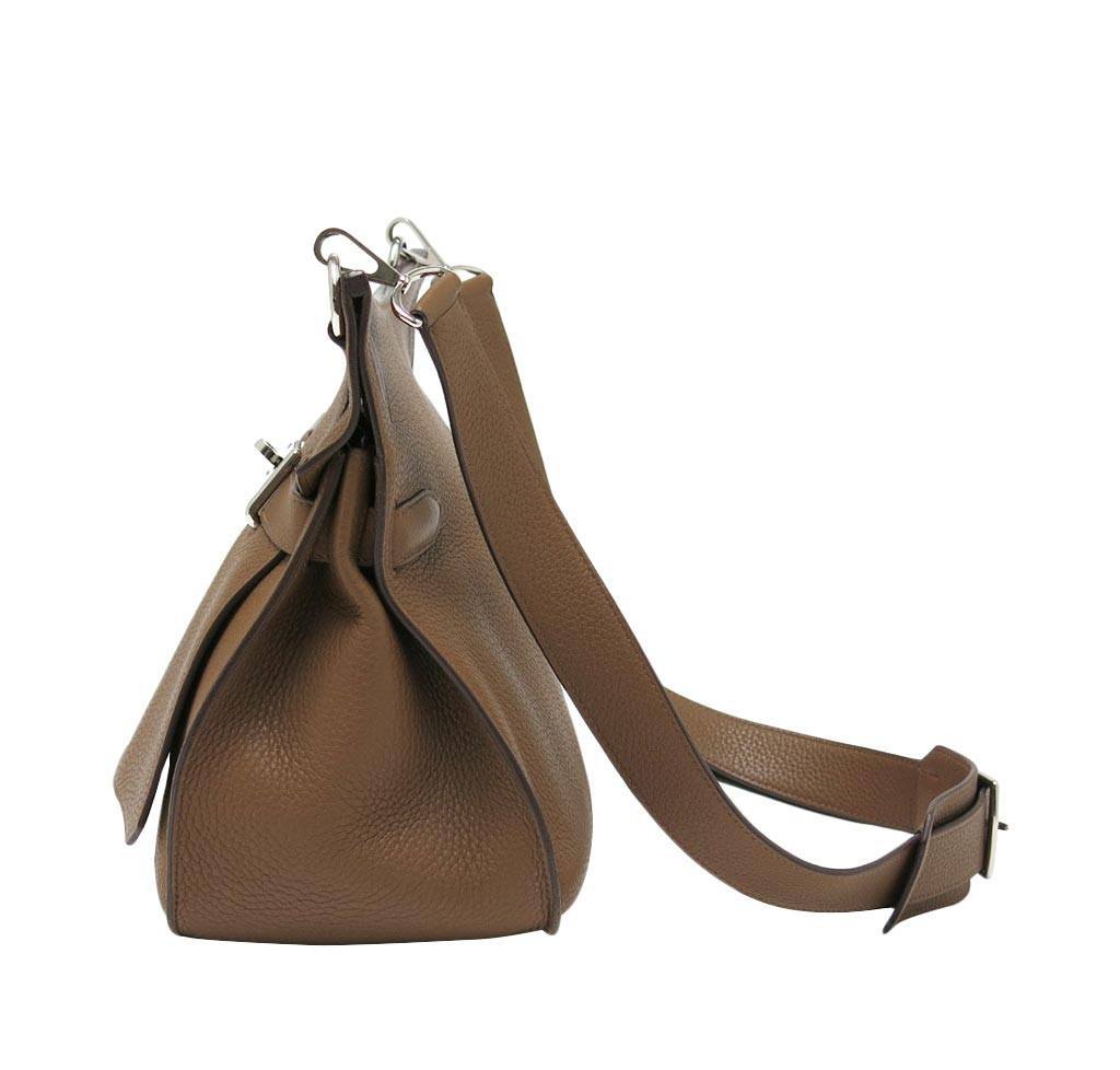 Hermes Jypsiere 34 Gold Taurillon Leather Palladium Hardware