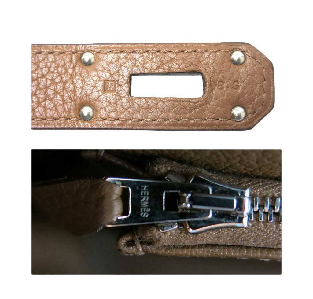 Hermes Jypsiere 34 Gold Taurillon Leather Palladium Hardware