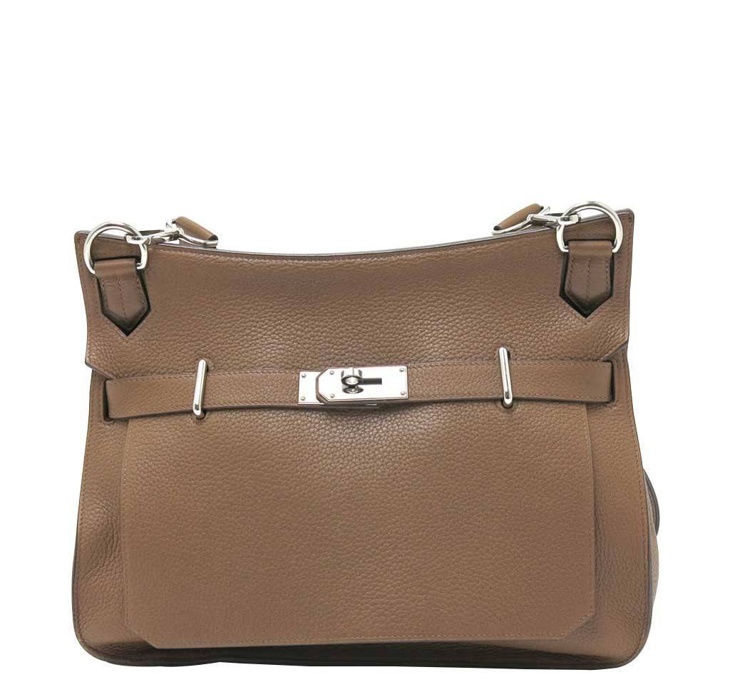 Hermes Jypsiere 34 Gold Taurillon Leather Palladium Hardware