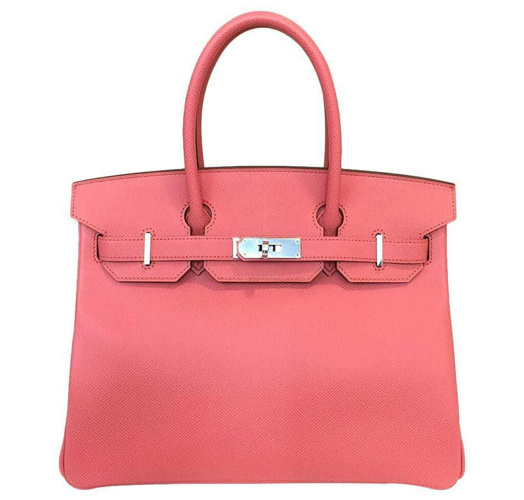 Hermes Birkin 30 Pink Flamingo Epsom Leather Palladium Hardware