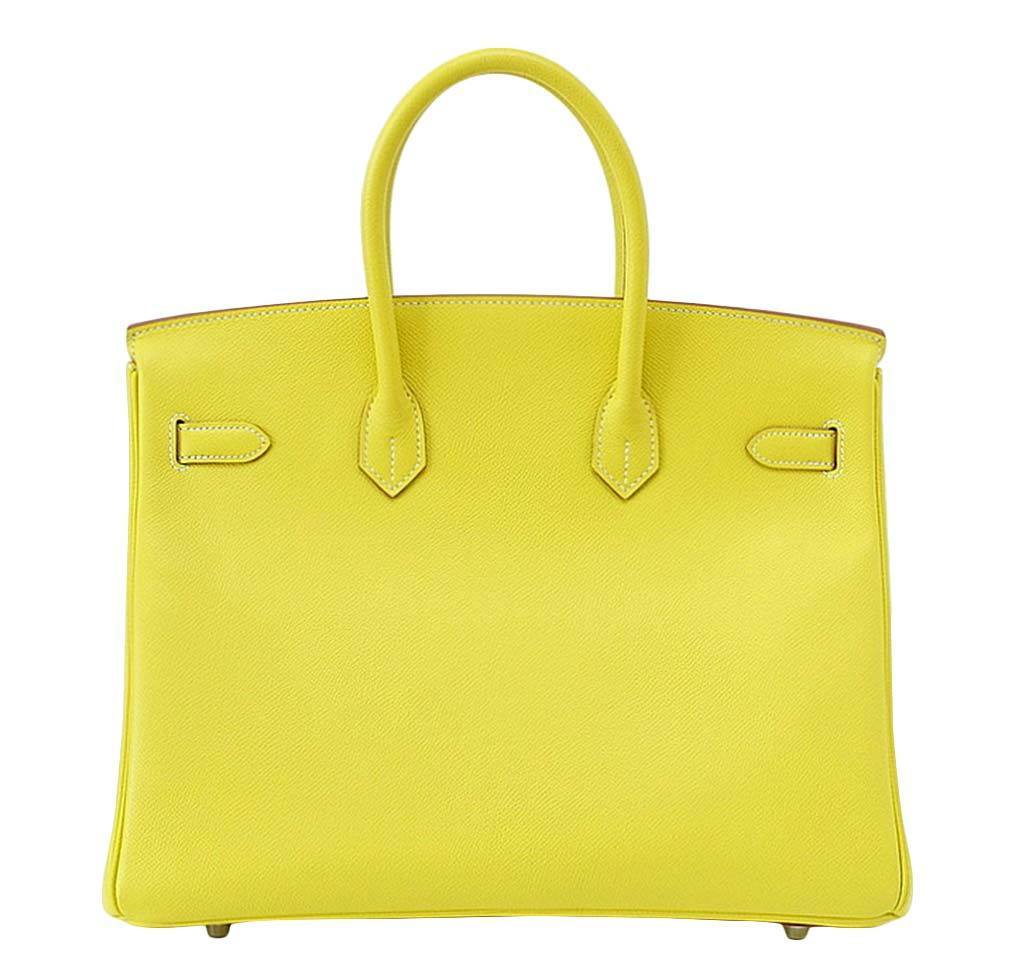 Hermès Lime Candy Series Birkin 35 Limited Edition Bag