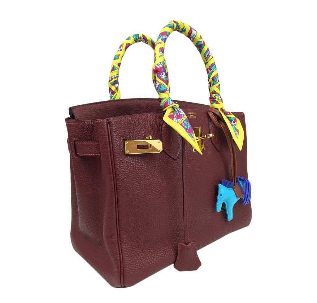 Hermes Birkin 30 Rouge H Togo Leather Gold Hardware