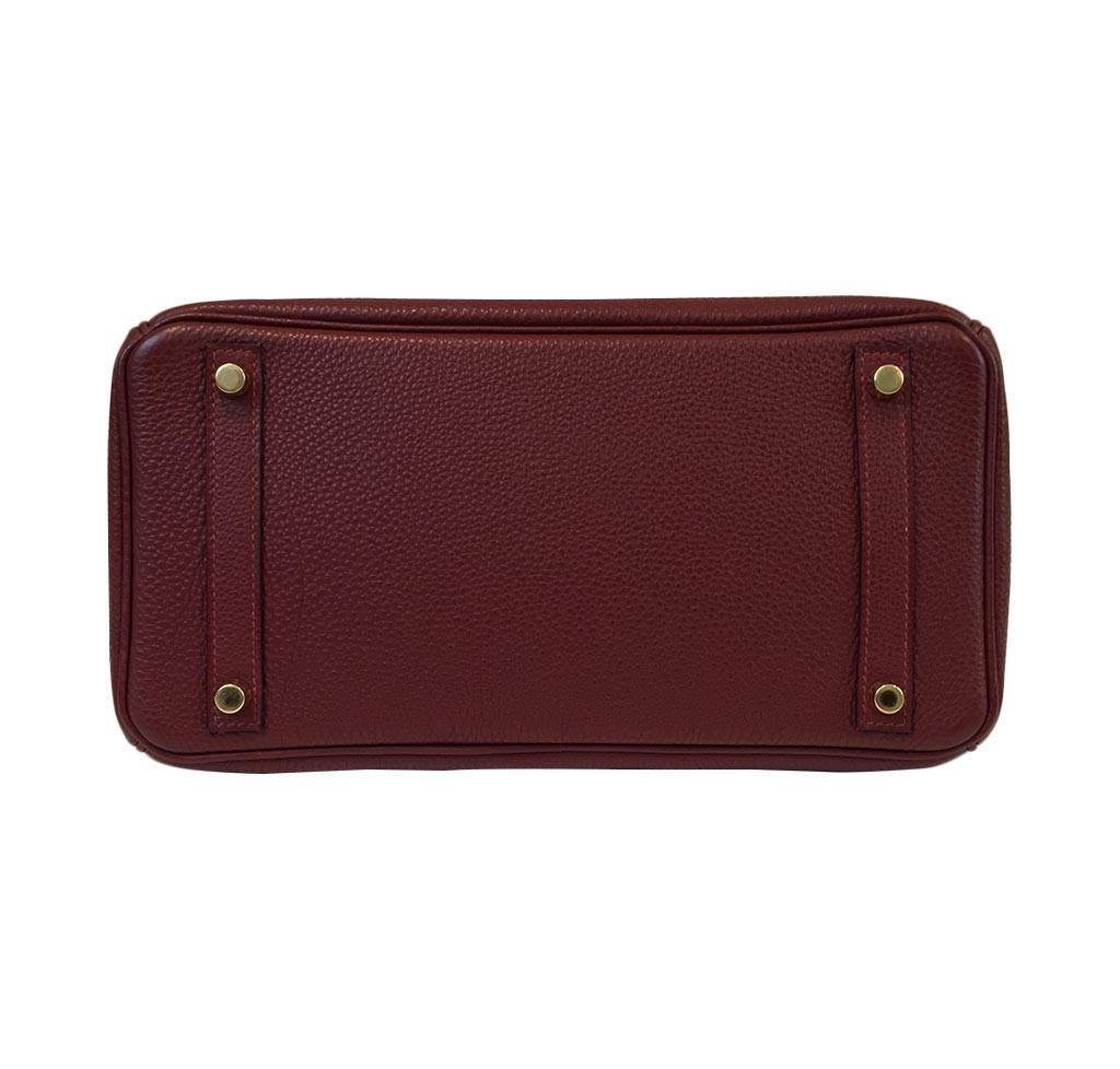 Hermes Birkin 30 Rouge H Togo Leather Gold Hardware