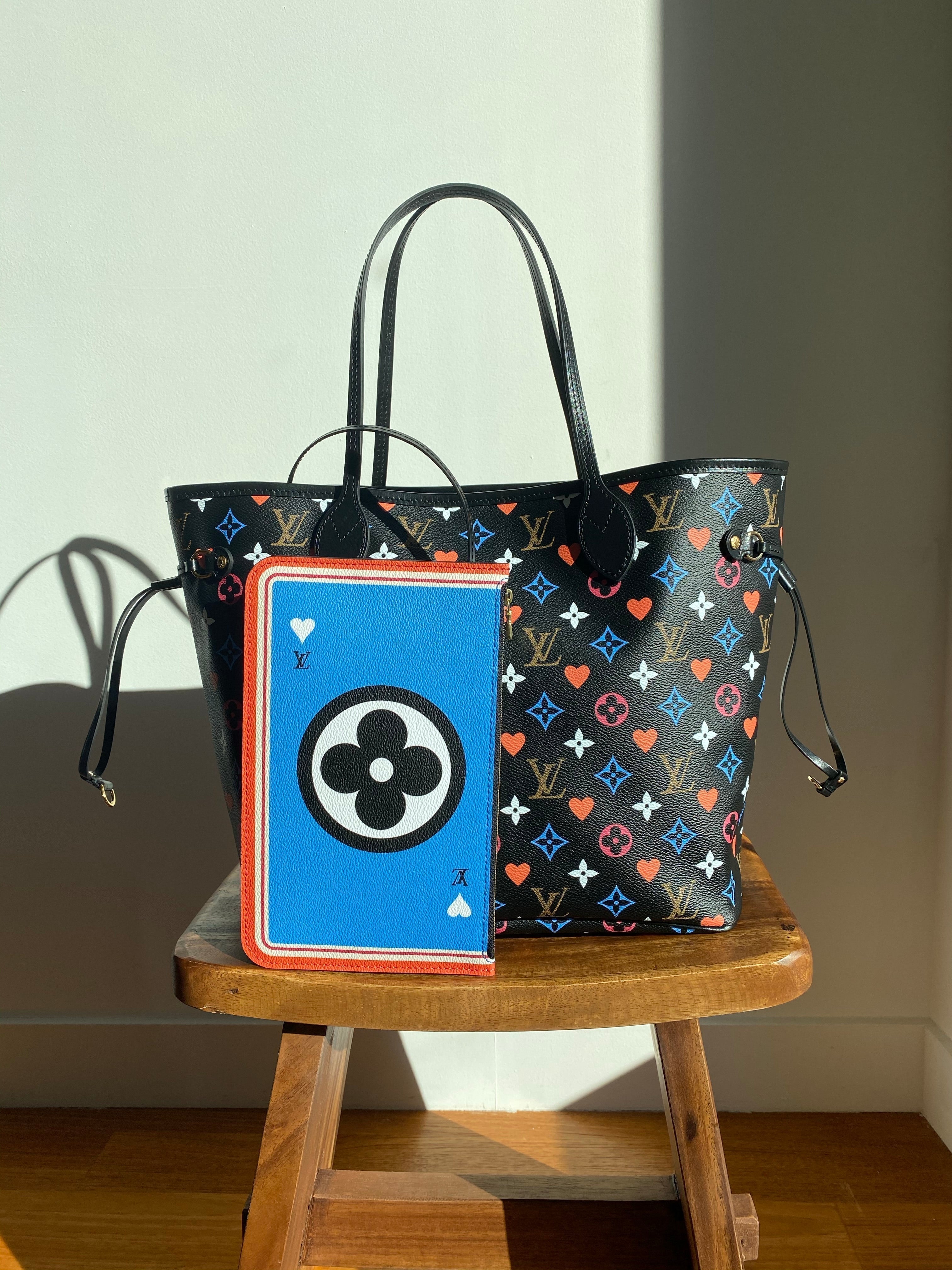 Louis Vuitton Neverfull MM Game On Monogram Canvas Black M57462