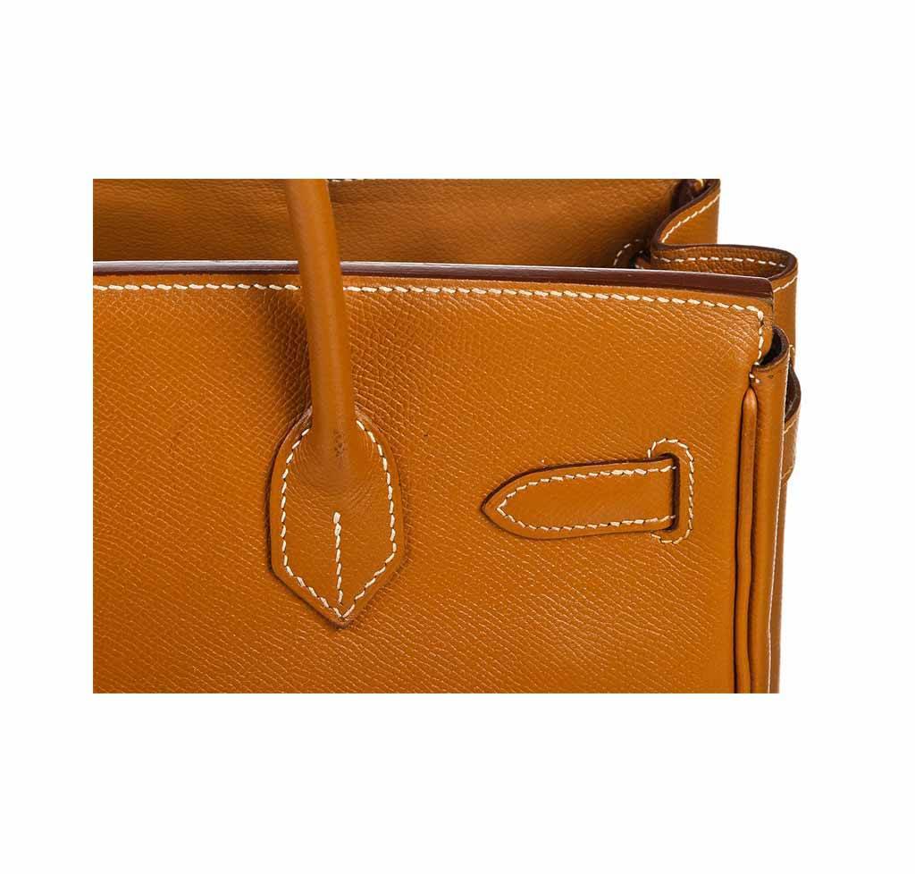 Hermes Birkin 30 Gold Epsom Leather Gold Hardware