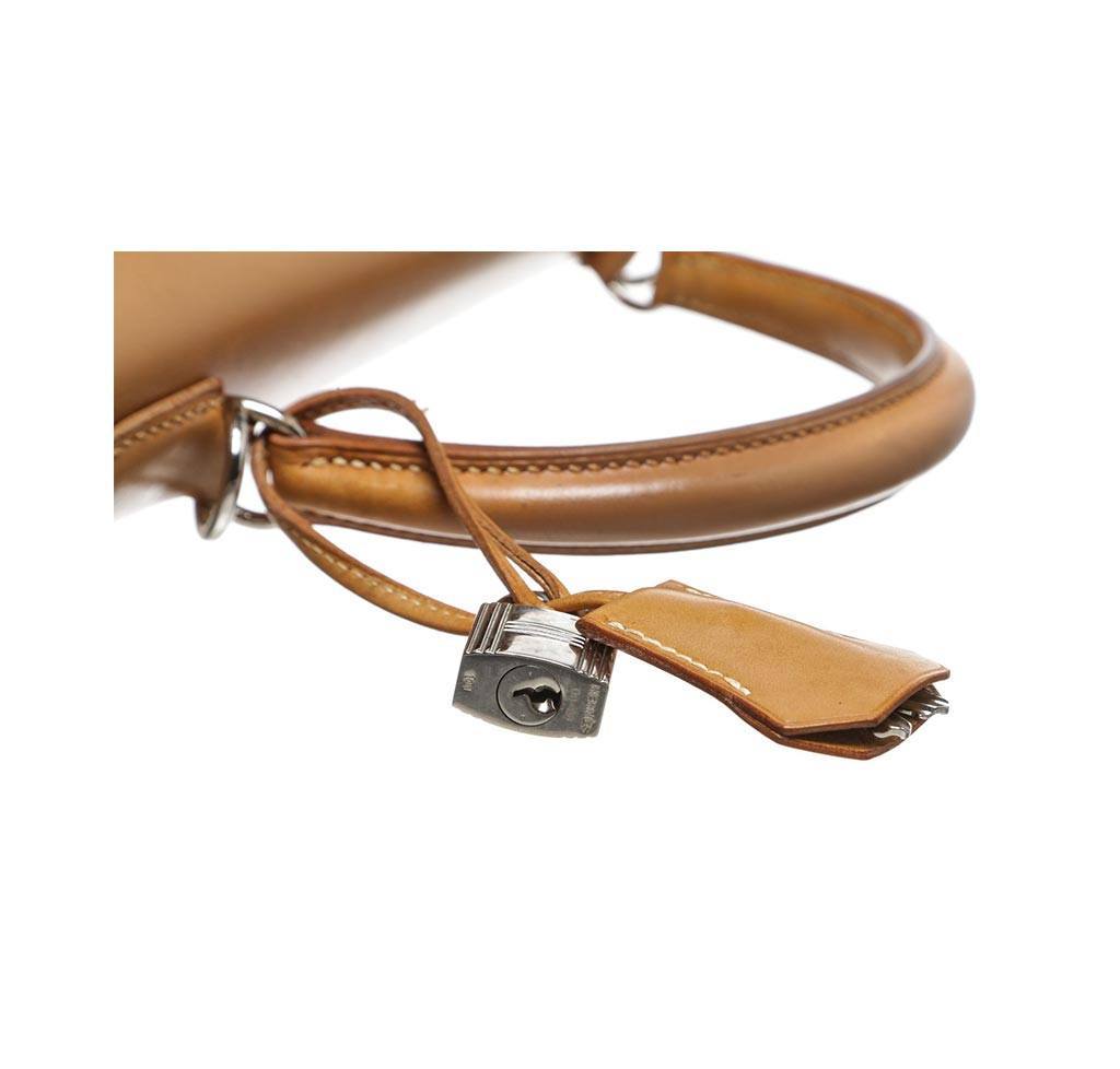 Hermes Kelly 32 Gold Natural Leather Gold Hardware