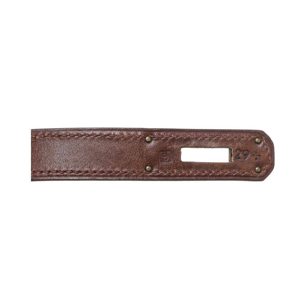 Hermes Kelly 32 Brown Box Leather Gold Hardware