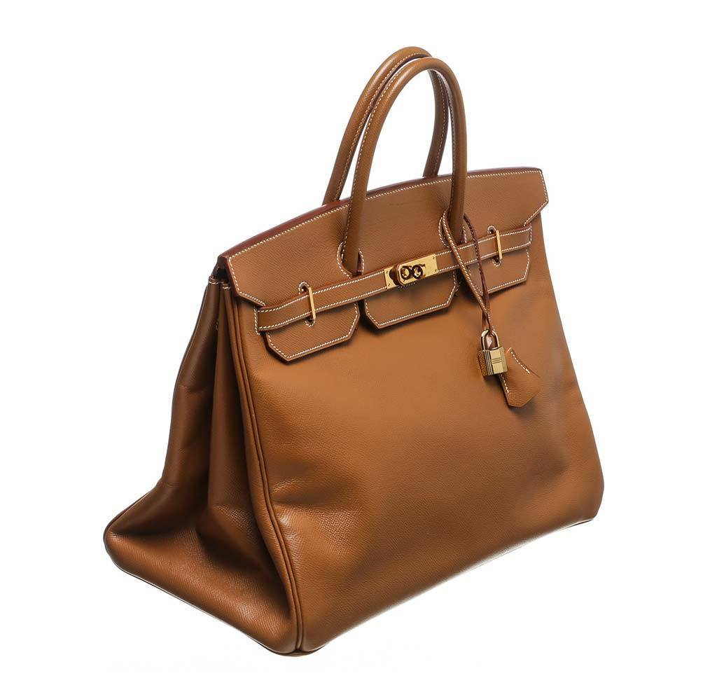 Hermes Birkin 40 Gold Epsom Leather Gold Hardware