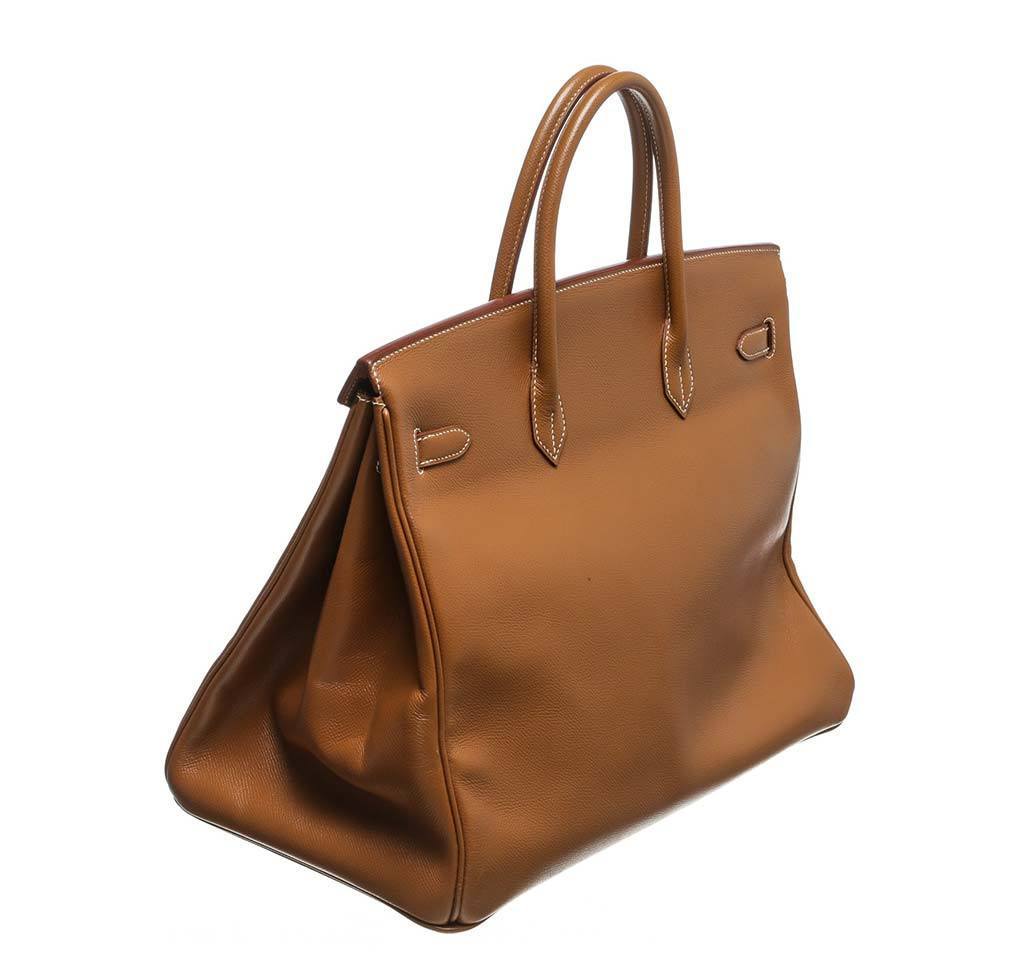 Hermes Birkin 40 Gold Epsom Leather Gold Hardware