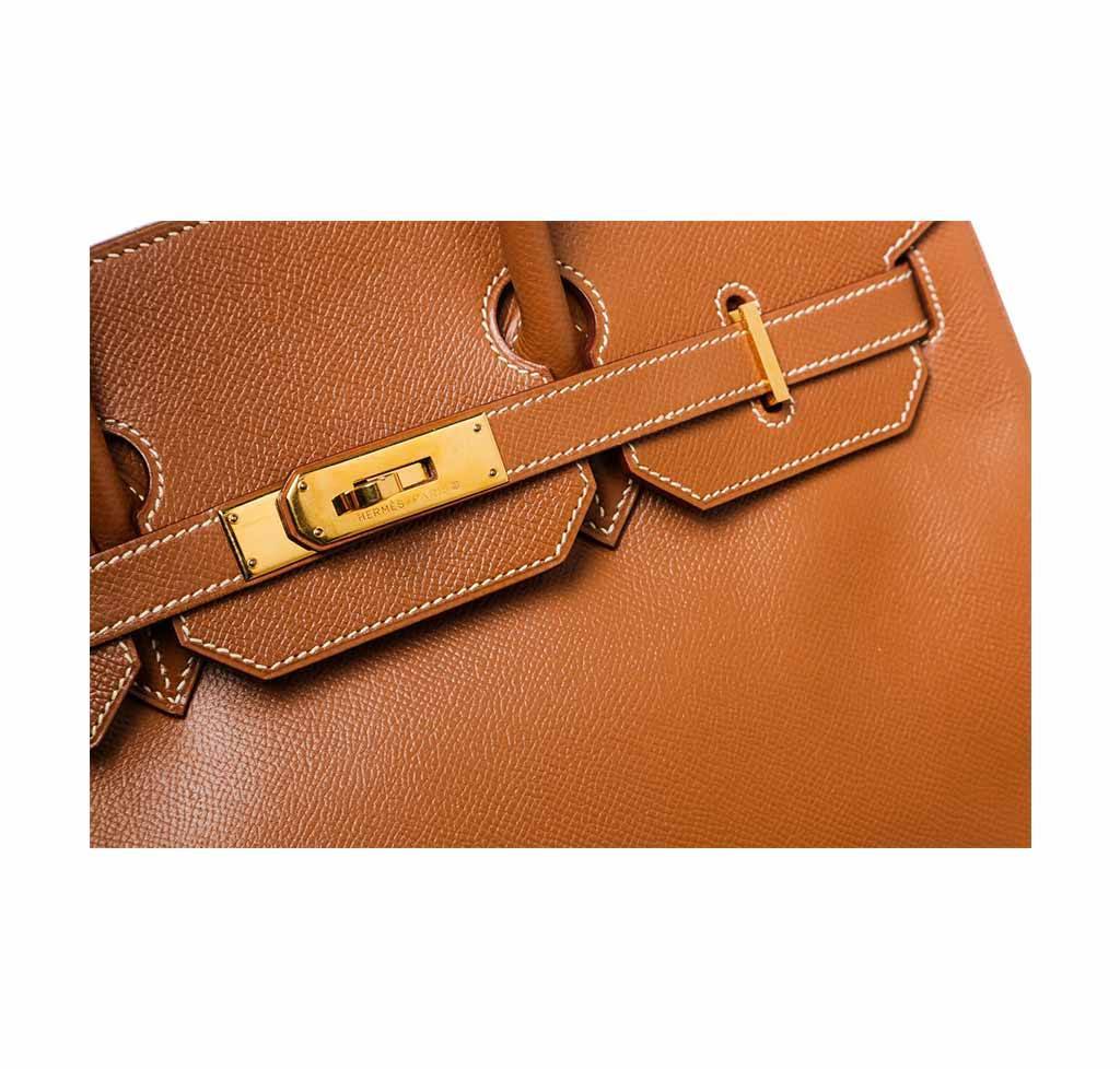 Hermes Birkin 35 Gold Epsom Leather Gold Hardware