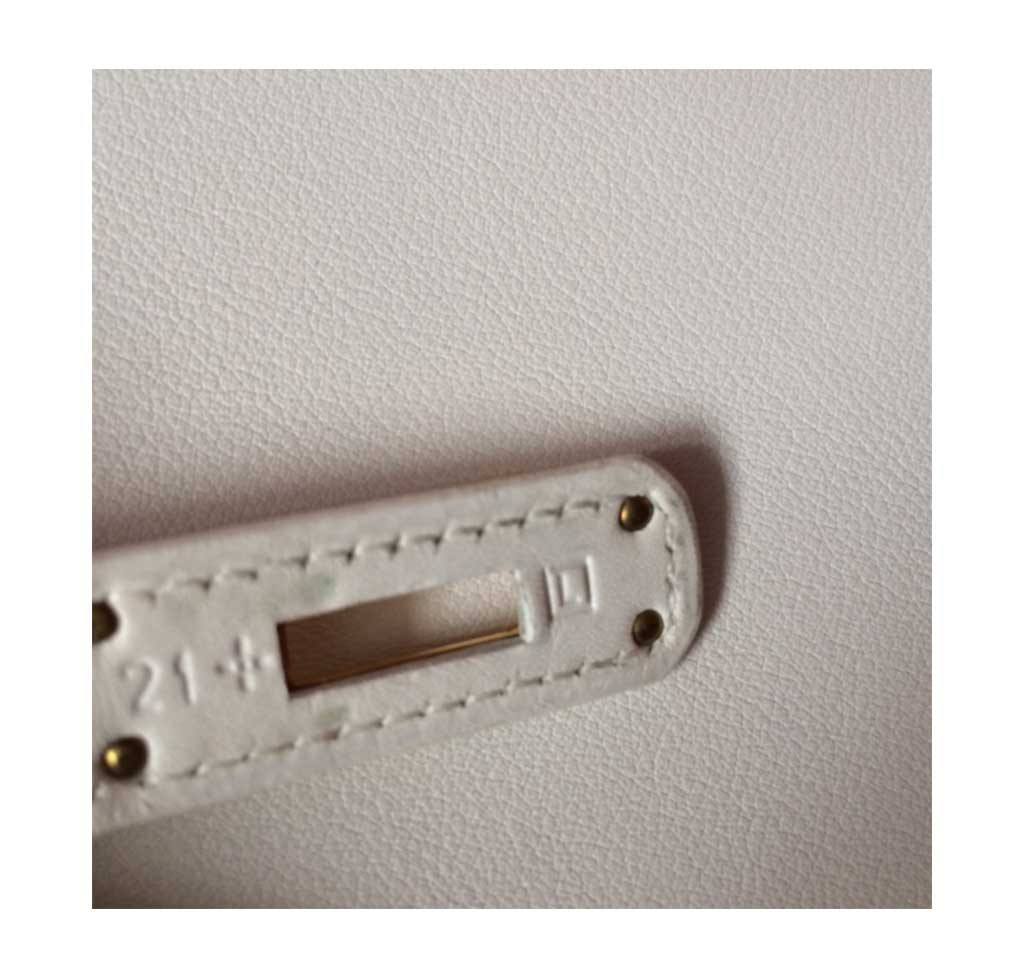 Hermès Kelly Cut Longue Pochette White Bag