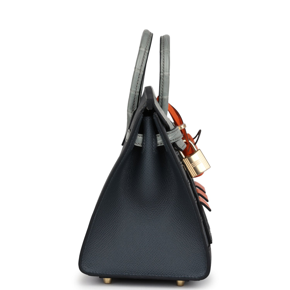 Hermes "Rainy Days" Sac Faubourg Birkin 20 Gris Misty Matte Alligator with Permabrass Hardware