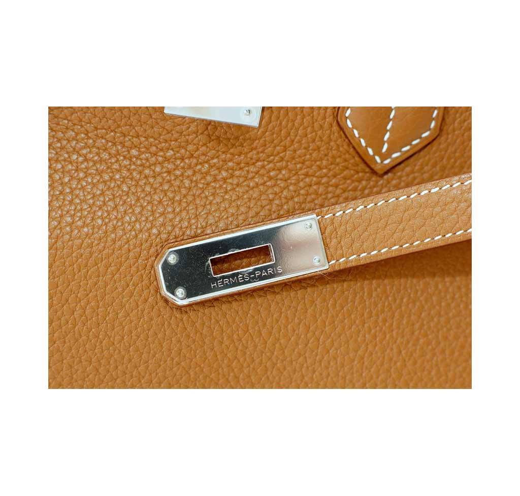 Hermes Birkin 35 Gold Togo Leather Palladium Hardware