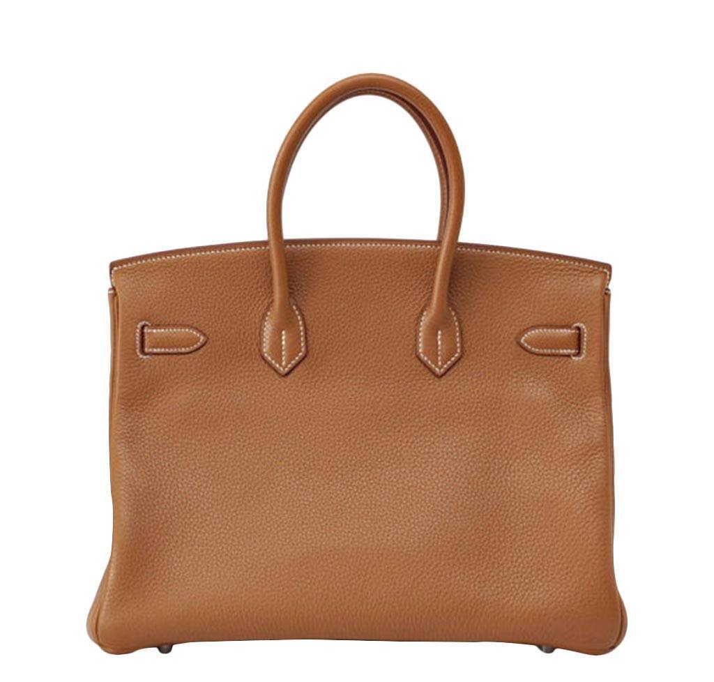 Hermes Birkin 35 Gold Togo Leather Palladium Hardware