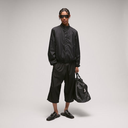 Lightweight nylon padded jacket - black