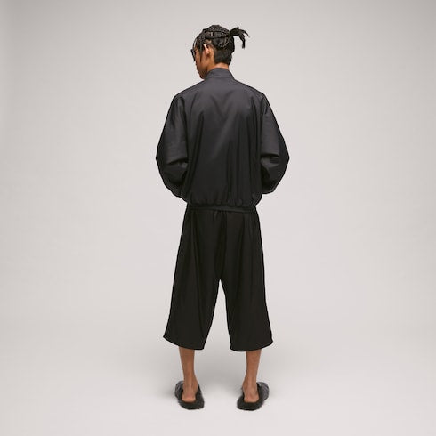 Lightweight nylon padded jacket - black