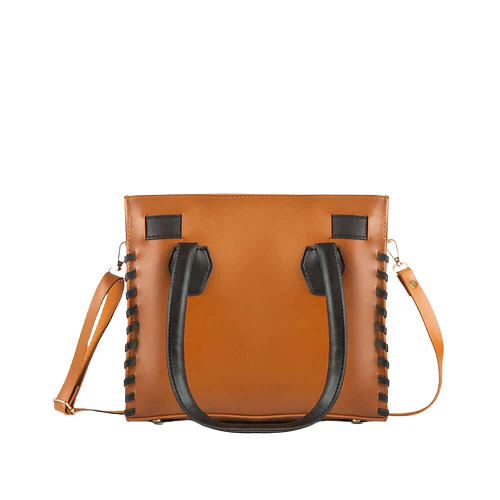 Velkado Two‑Tone Leather Tote Bag