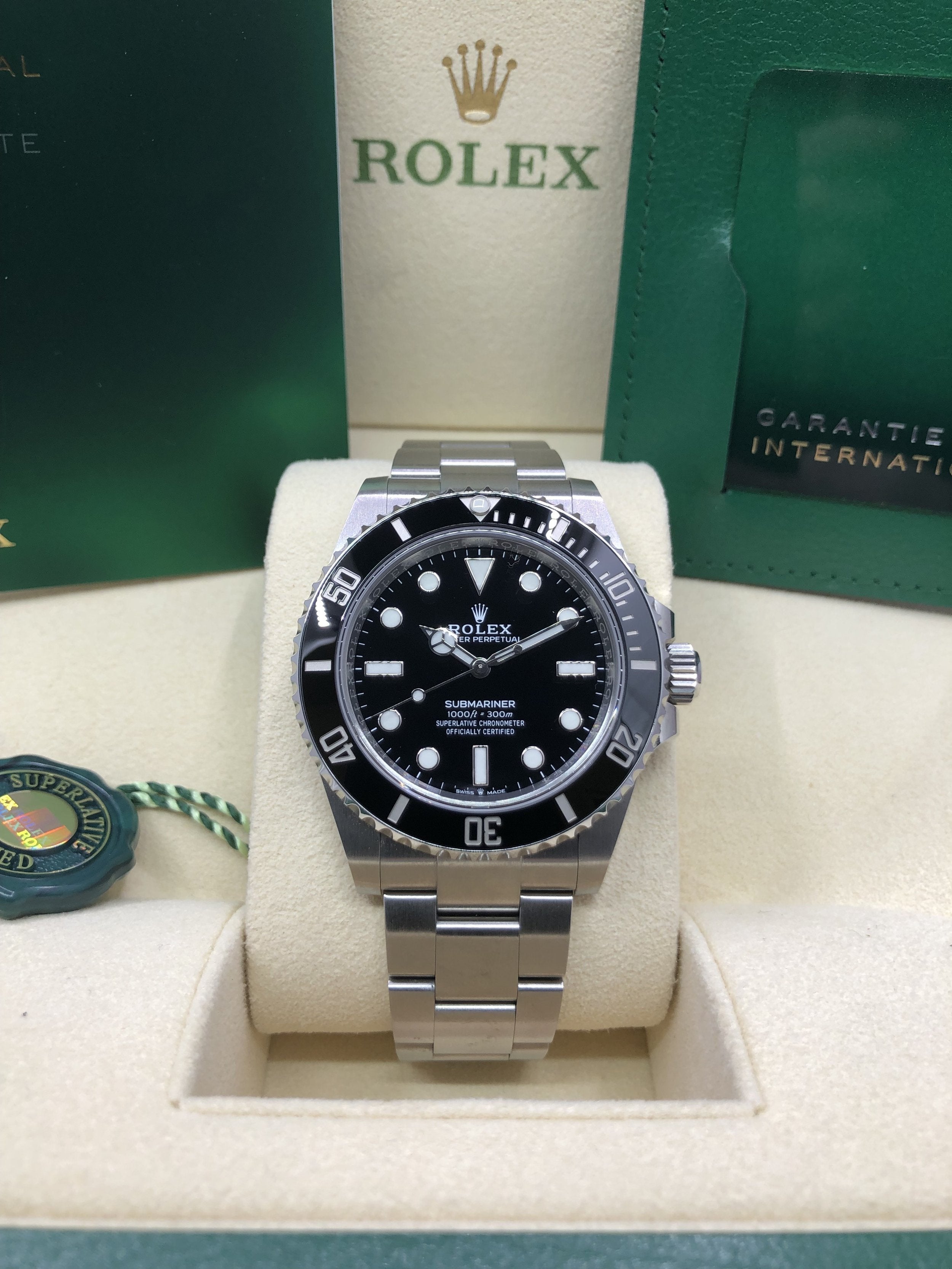 Rolex Submariner 41 124060 Black Dial Watch
