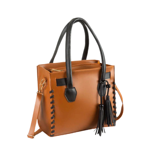 Velkado Two‑Tone Leather Tote Bag
