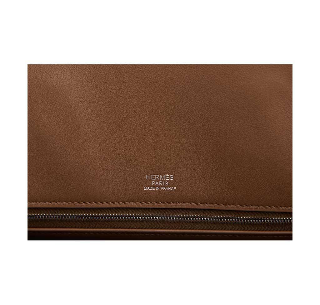 Hermes Shadow Birkin 35 Alezan Evercalf Leather