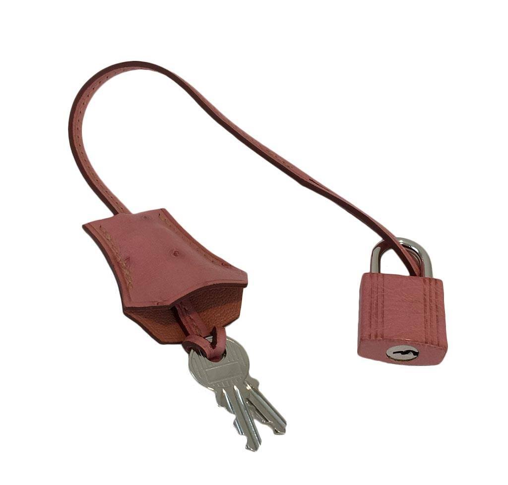 Hermes Birkin 30 Terre Cuite Ostrich Palladium Hardware