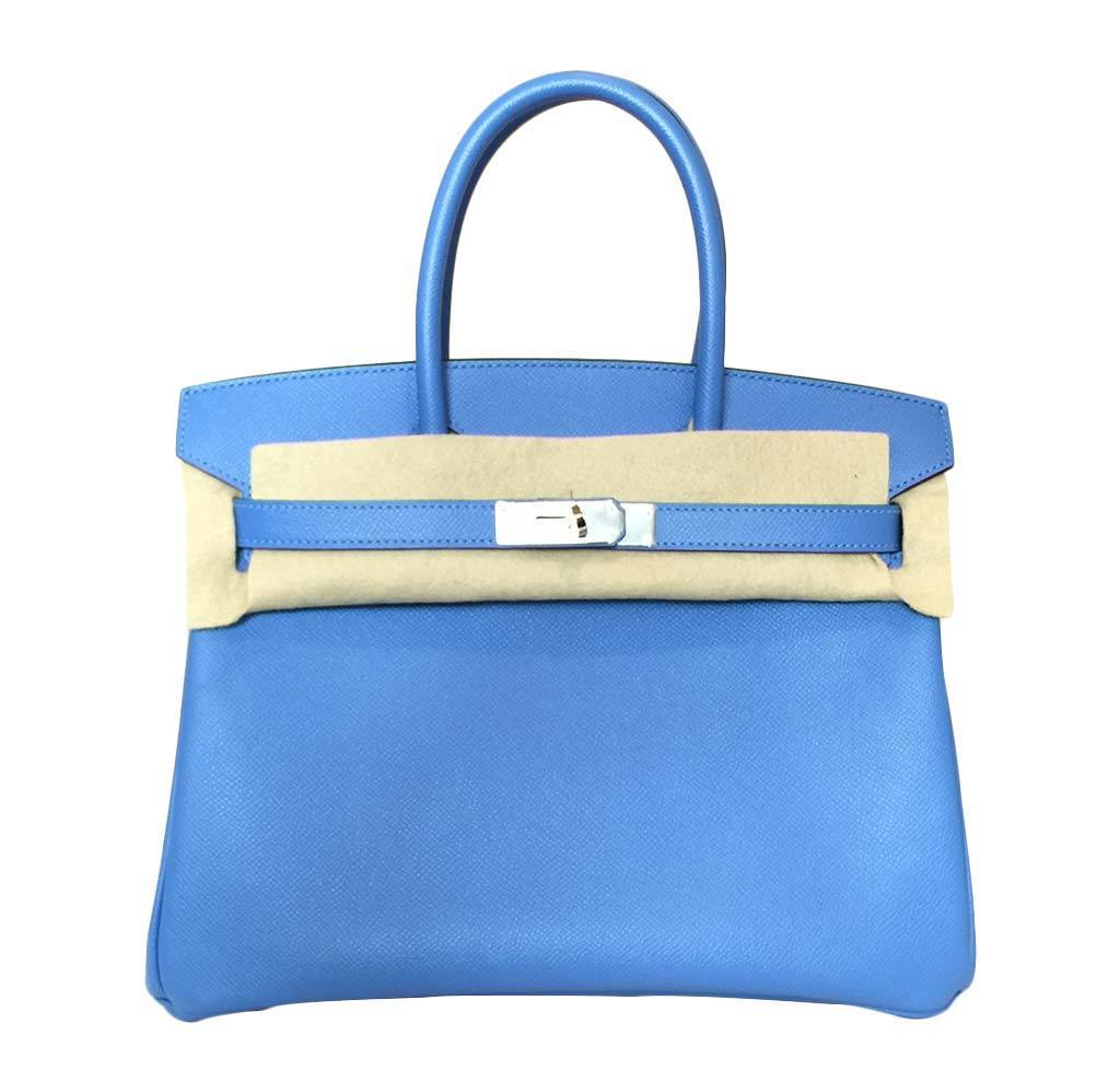 Hermès Birkin 30 Bag Blue Paradise PHW